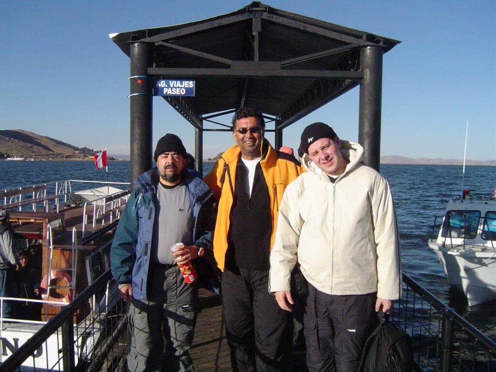 Me, Ranji and Raul to take the boat to urus island