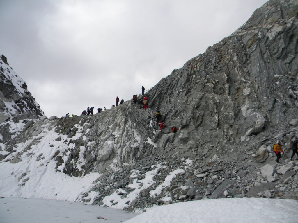 Saia da travessia do passo chola