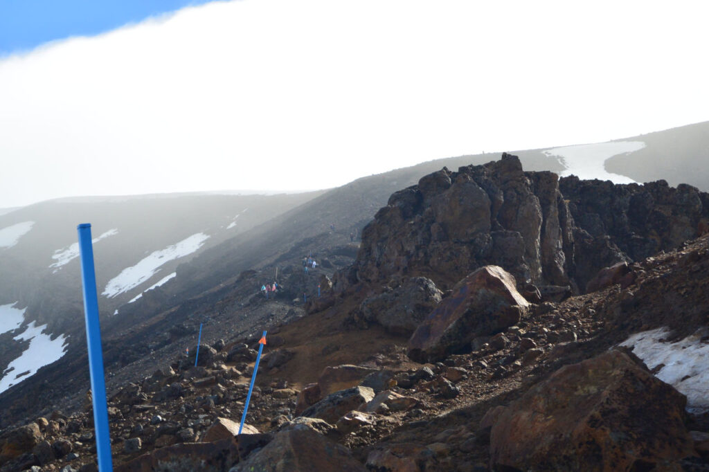 Way up to red crater