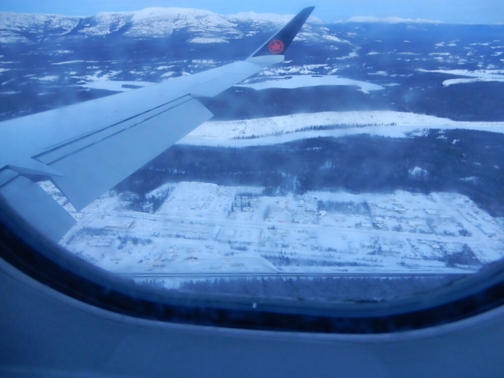 WhiteHorse City from the Plane