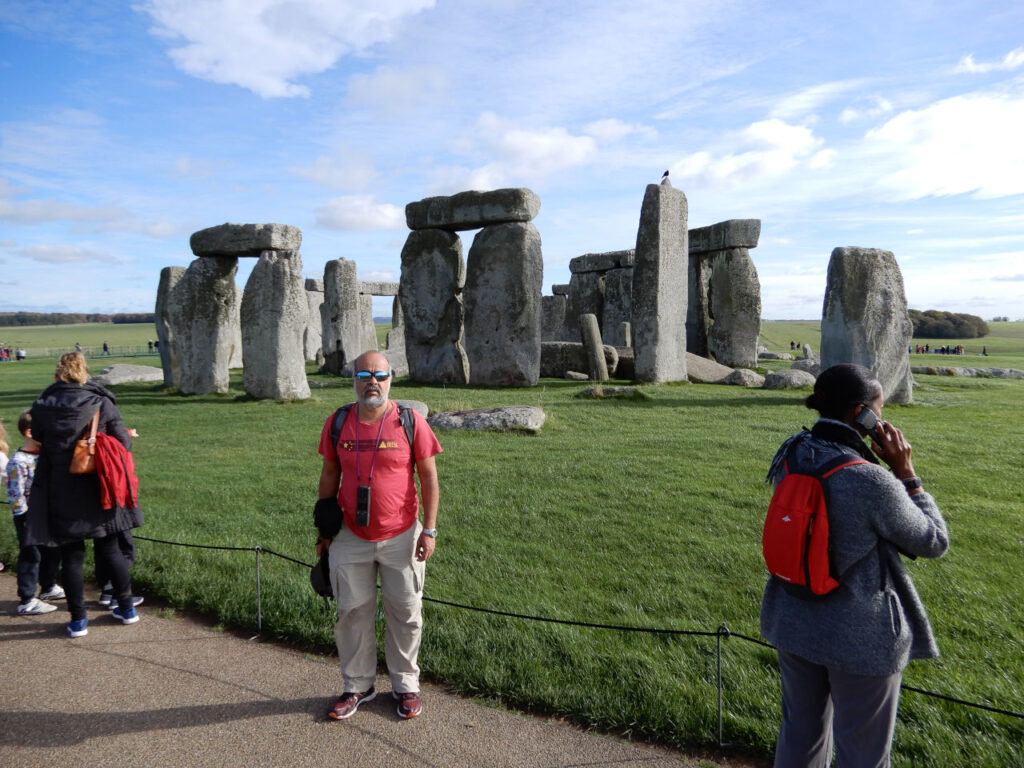 Eu em Stonehenge