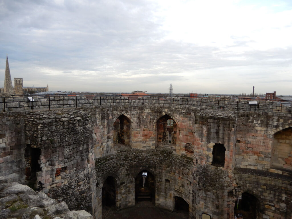 Internal walls of Clifford Tower