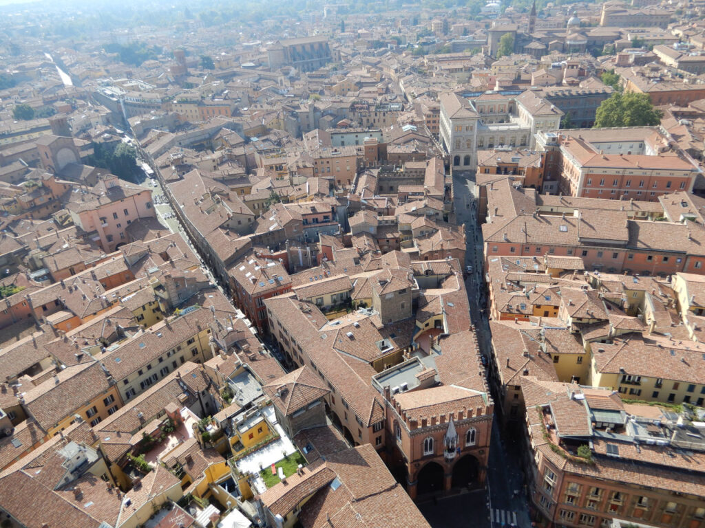 Bologna seen from the tower