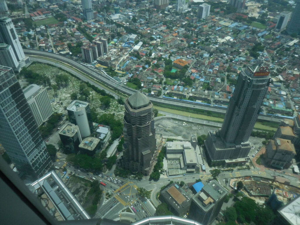 Kuala Lampur seen from the top of the Petronas Towers