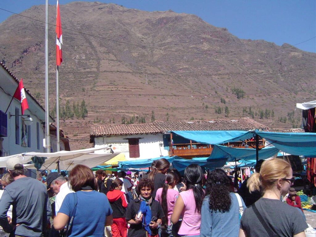 Feira artesanal de Pisac