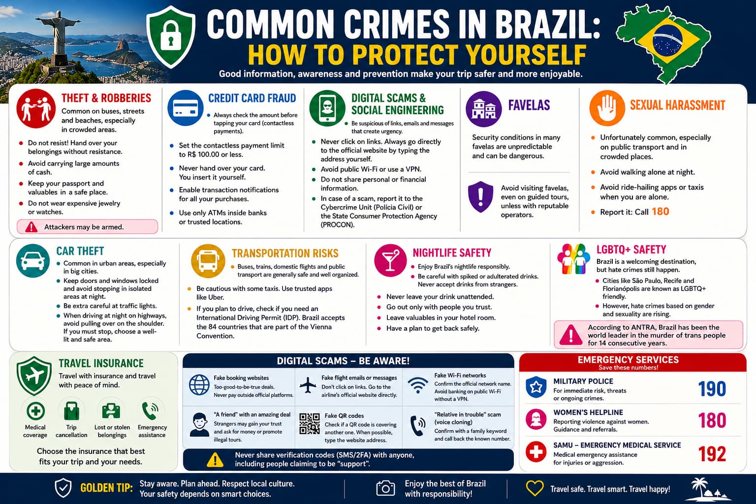 common crimes in brazil