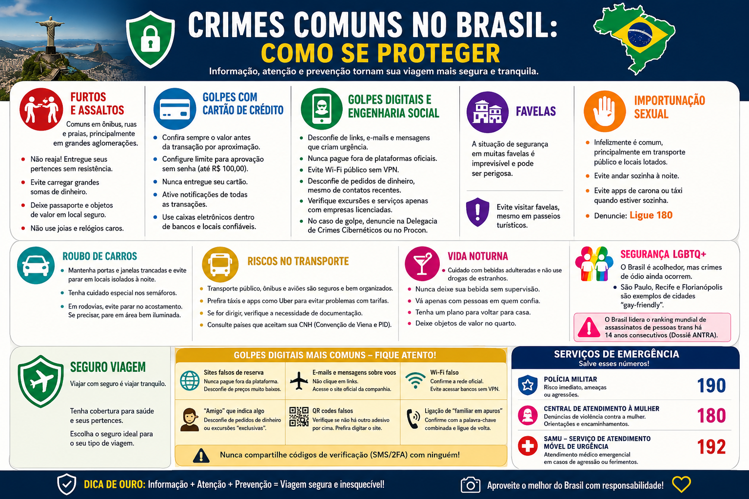 Infogafico crimes comuns no brasil