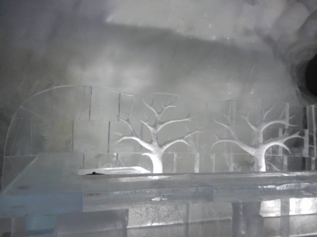 Ice statues