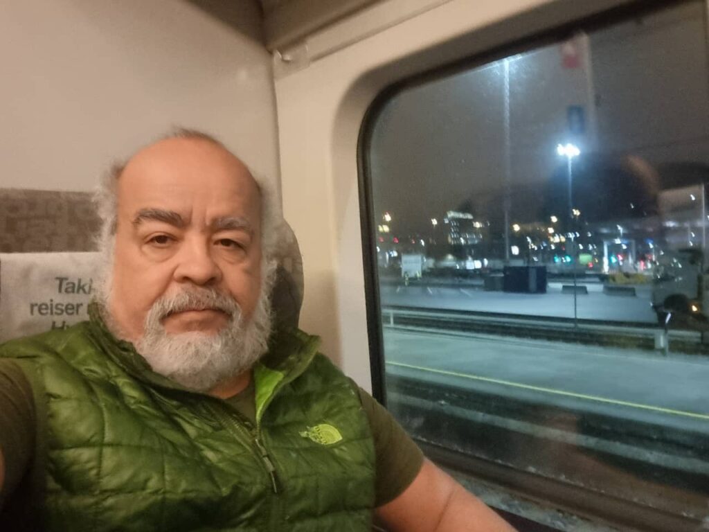 Me on the train