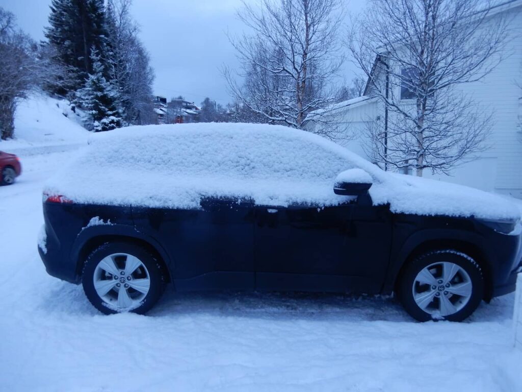 frozen car
