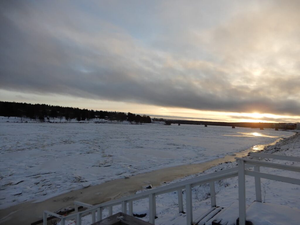 sunrise in Rovaniemi
