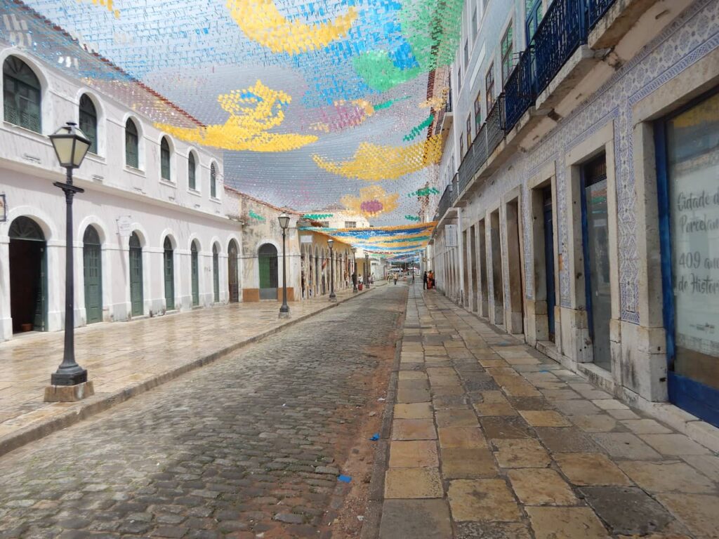 Rua da feira de praia grande