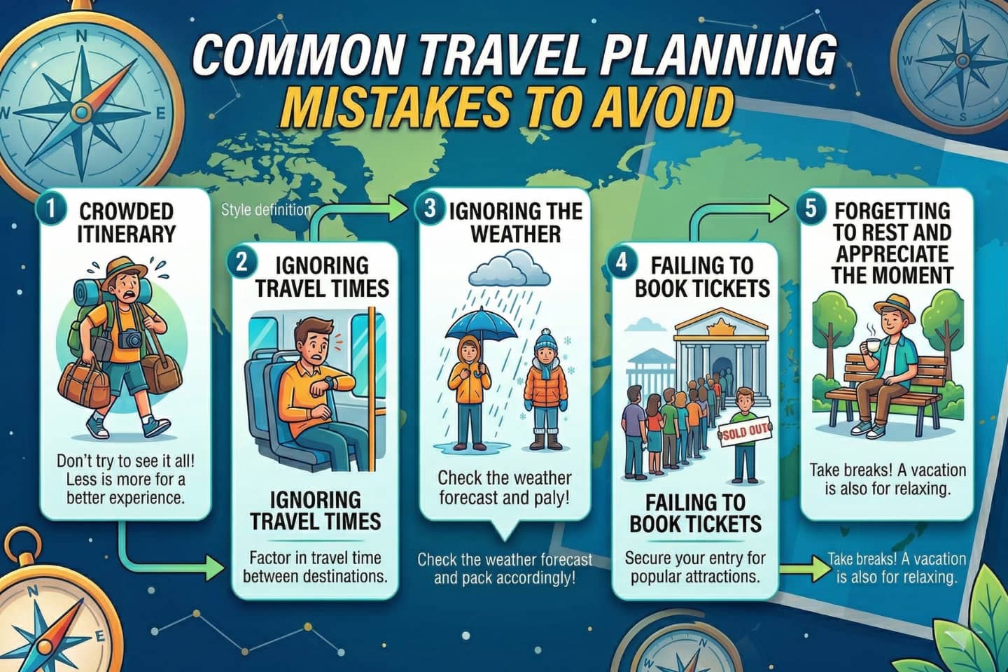 common travel planning mistakes