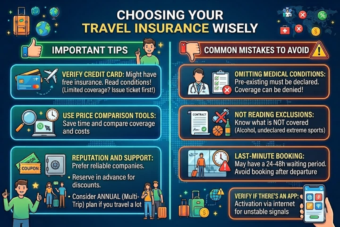 Choosing your travel insurance