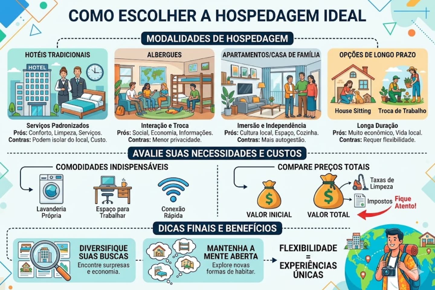 como escolher a hospedagem ideal
